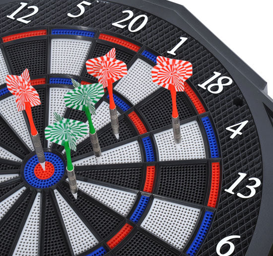EASYCOMFORT Digital Electronic Dartboard with 12 Darts for 8 Players, 27 Games and 216 Variants