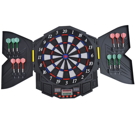EASYCOMFORT Digital Electronic Dartboard with 12 Darts for 8 Players, 27 Games and 216 Variants