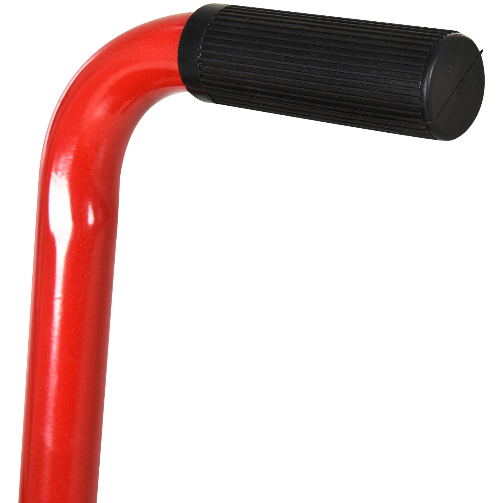 EASYCOMFORT Steel Motorbike Stand max 150kg with Rubber Surface and Crank, 48x34x43 cm, Red