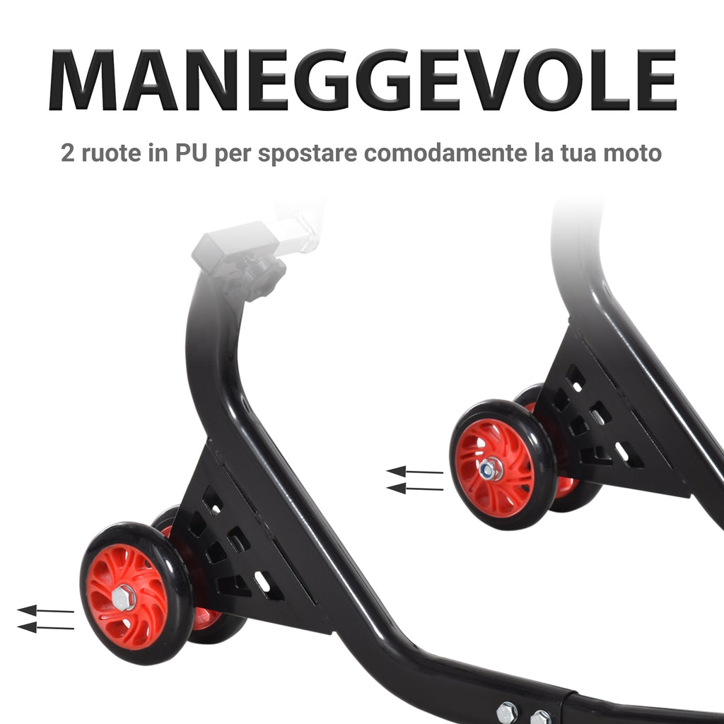 EASYCOMFORT Universal and Adjustable Rear Motorbike Stand Motorcycle Stand for Sport Motorcycles Up to 200kg Black