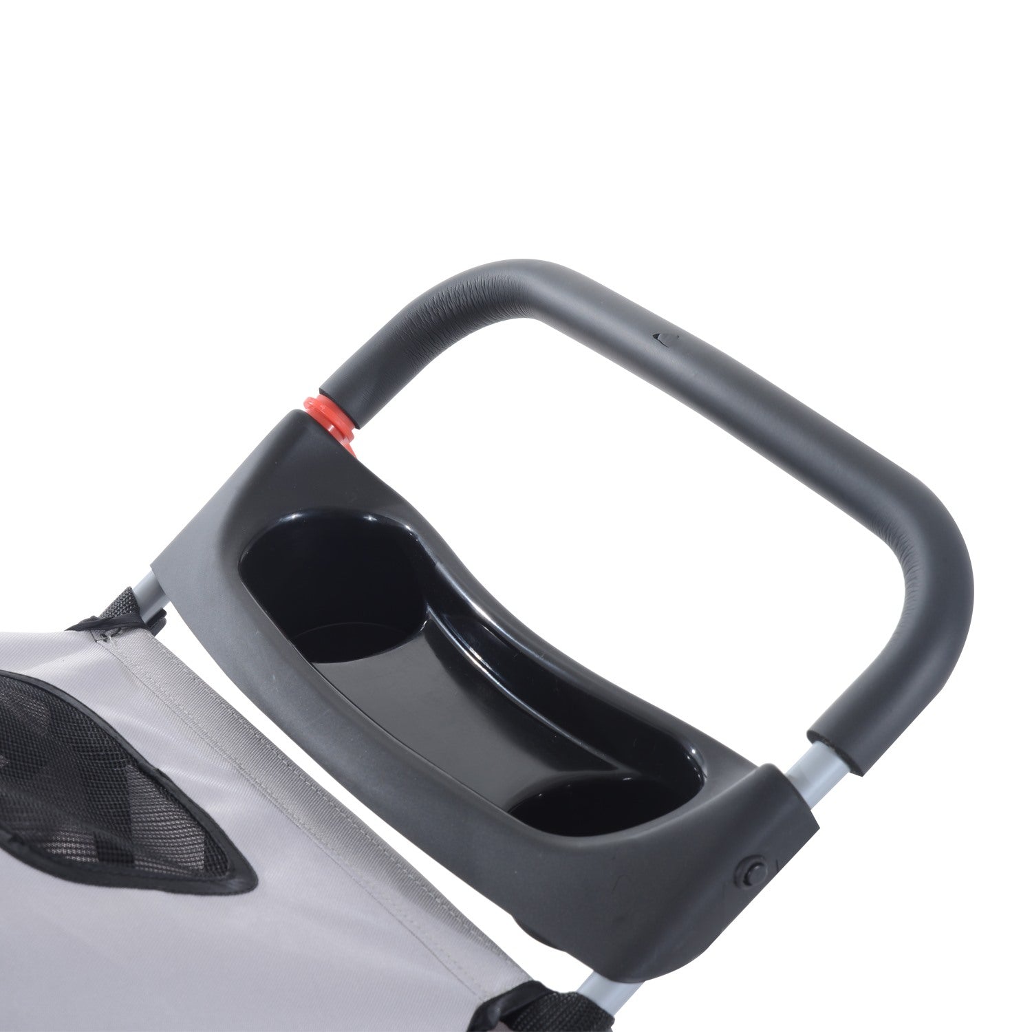 EASYCOMFORT Folding Dog Stroller Pet Trolley Cart Pram Gray 75 x 45 x 97cm