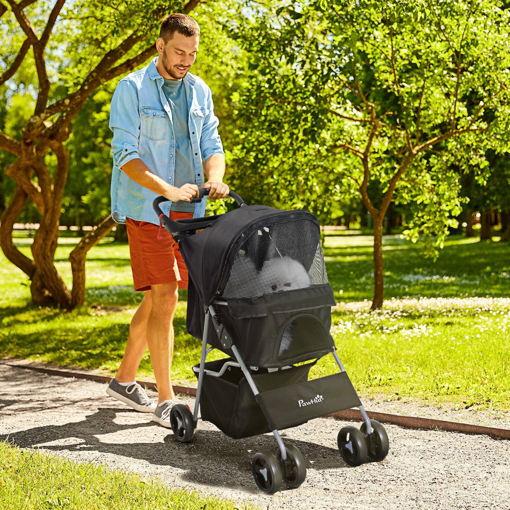 EasyComfort huisdierbuggy opvouwbaar 75 x 46 x 94 cm zwart