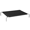 EASYCOMFORT Indoor and Outdoor Dog Bed Capacity up to 32kg with Breathable Fabric 130x90x20cm Black