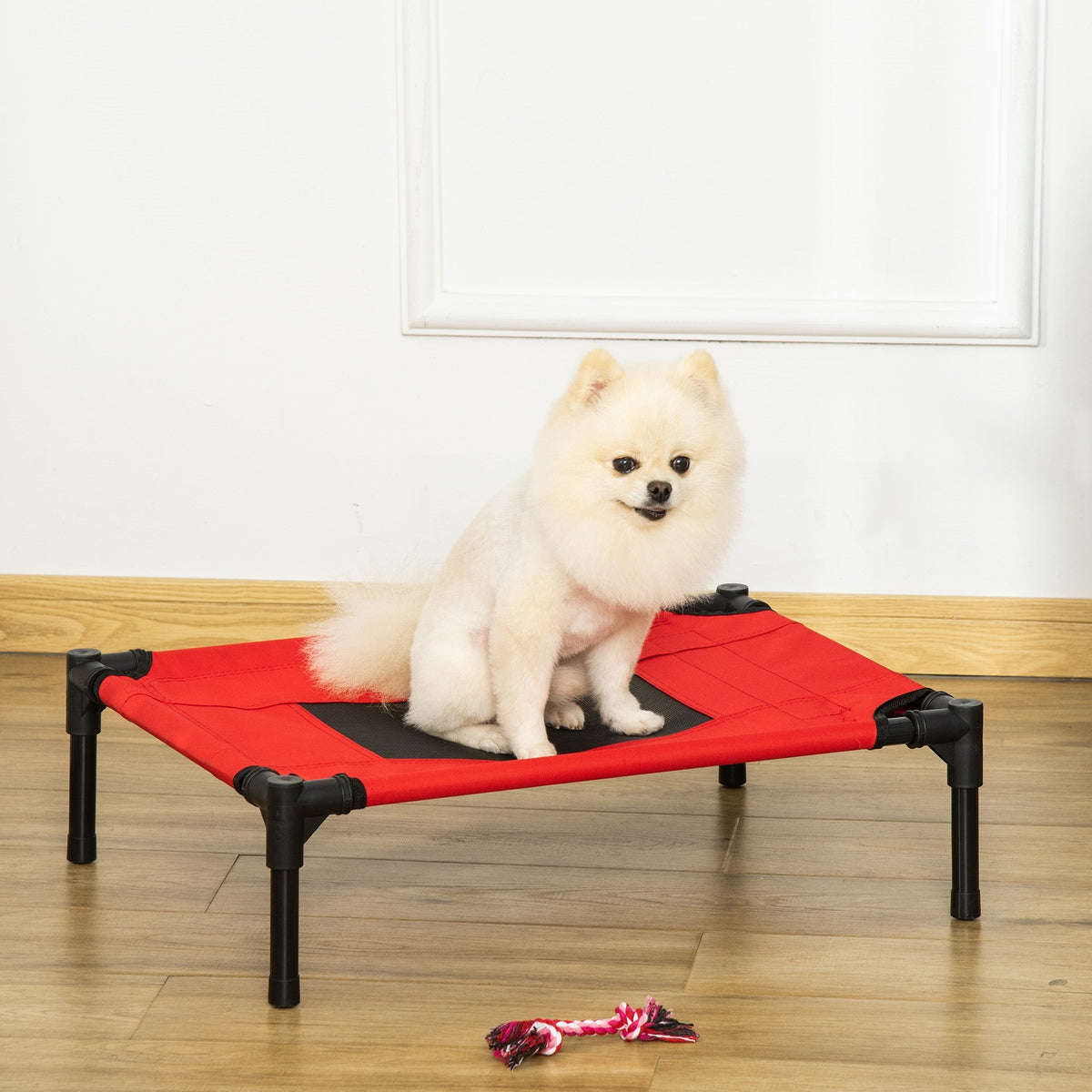 EasyComfort Breathable hondenbed – tot 11,3 kg – binnen & buiten – rood