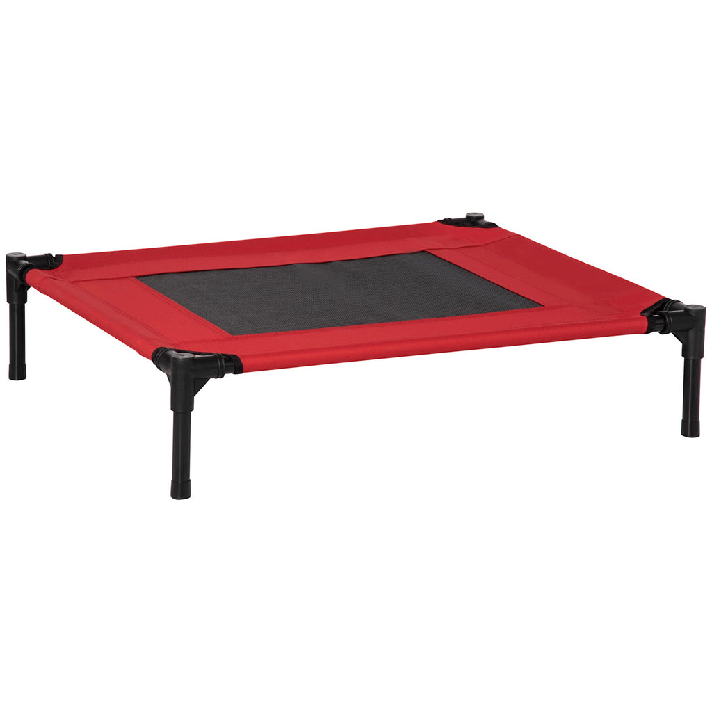 EASYCOMFORT Summer Kennel Bed for Dogs up to 18kg Outdoor and Indoor Pet Bed 76x61x18cm Red