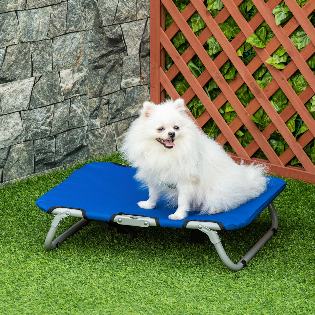 EASYCOMFORT Dog Bed Foldable Raised Bed for Outdoor Indoor 59 × 46 × 15cm
