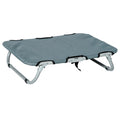Easycomfort Lettino per Cani Pieghevole in Acciaio e Tessuto Oxford per Interni ed Esterni, 59x46x15 cm, Grigia
