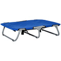 EASYCOMFORT Folding Dog Bed, Raised Bed, Outdoor Indoor 71 × 58 × 20cm