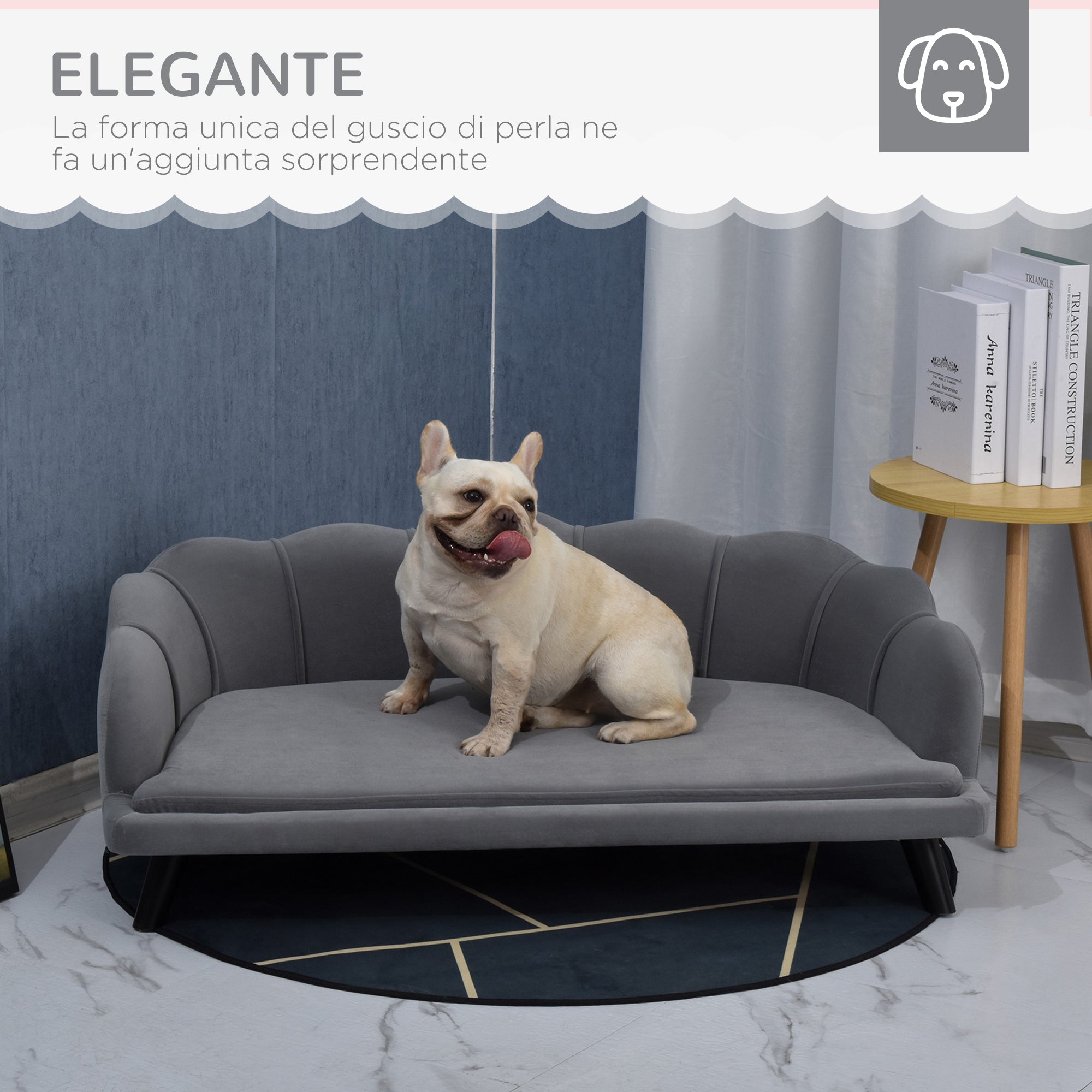 EASYCOMFORT Sofa for Medium-Large Dogs with Removable and Washable Cover