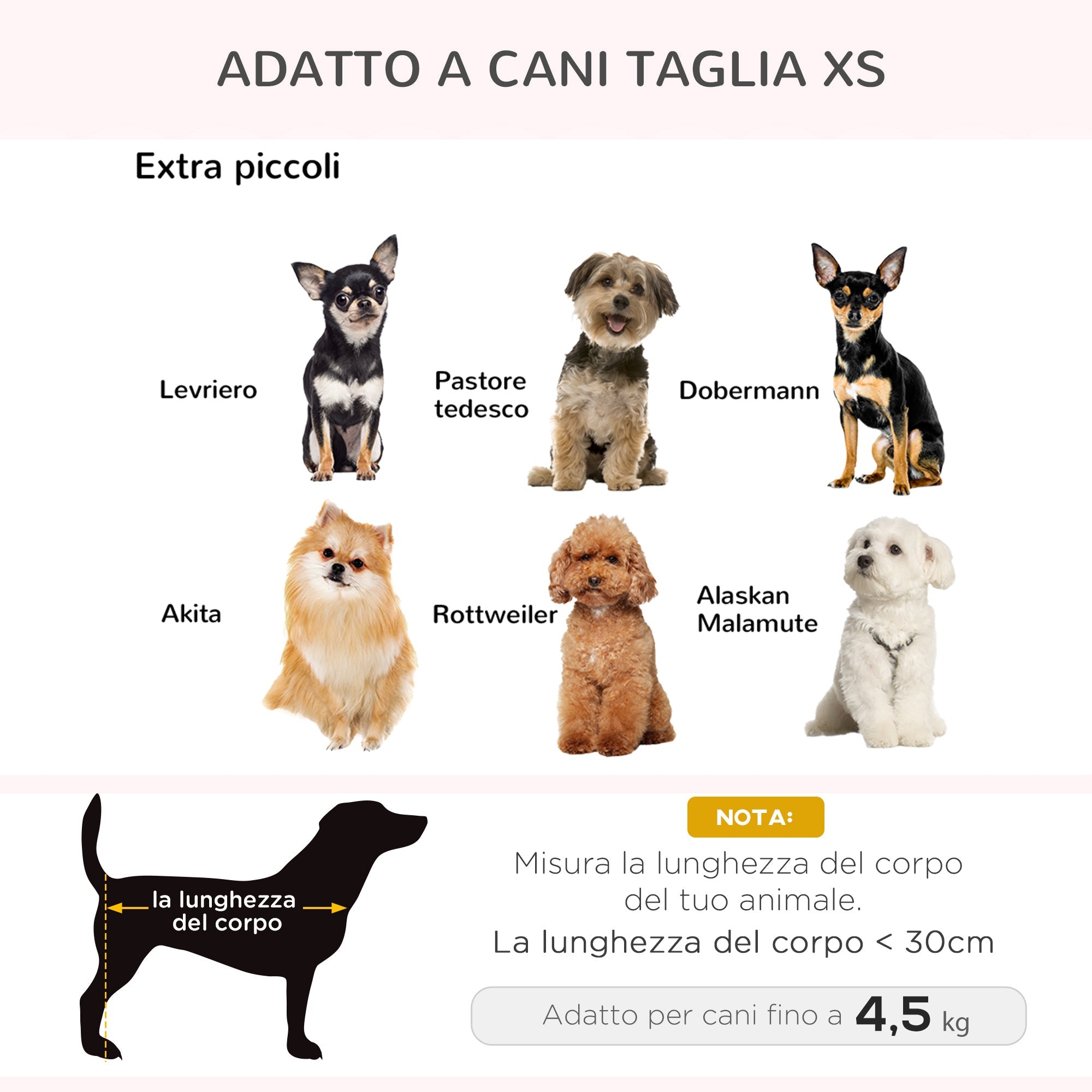 Easycomfort Cuccia per Cani di Taglia Piccola (Max 10kg) with Cuscino Lavabile, 70x47x30cm - Grigio Antracite