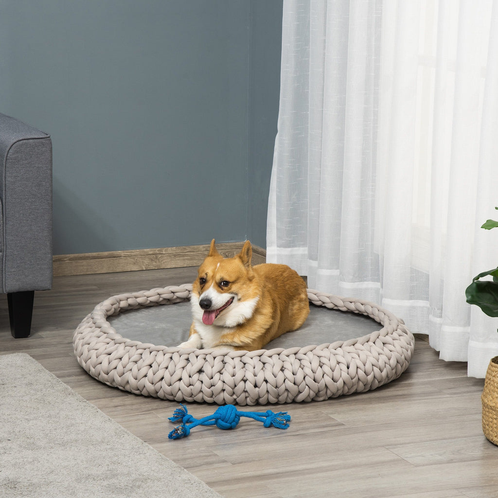 EasyComfort Round honden- en kattenmand Ø93 cm, verhoogd, wasbaar