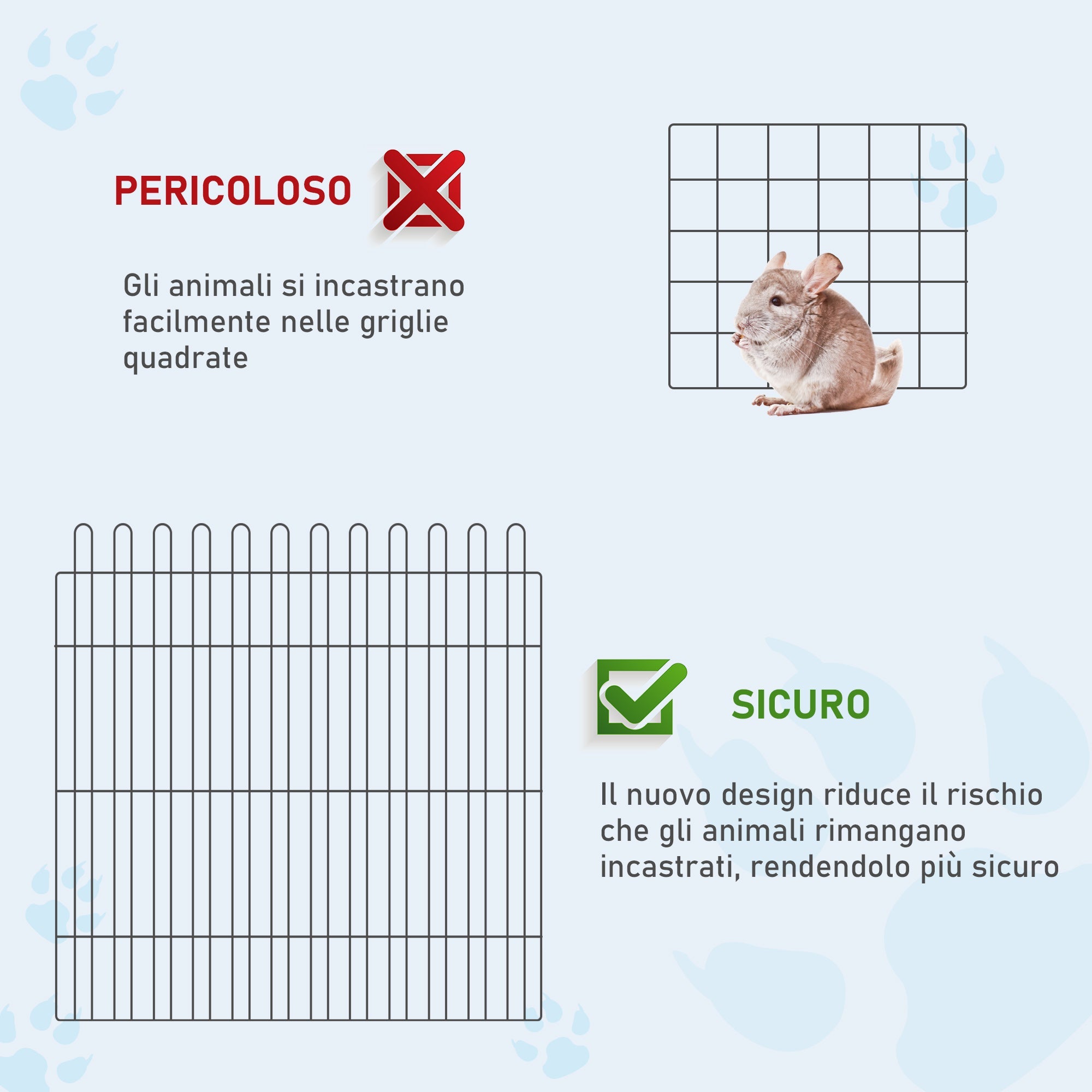EASYCOMFORT Fence for Cats Dogs Puppies Steel Animal Cage Φ180 x 61cm Black