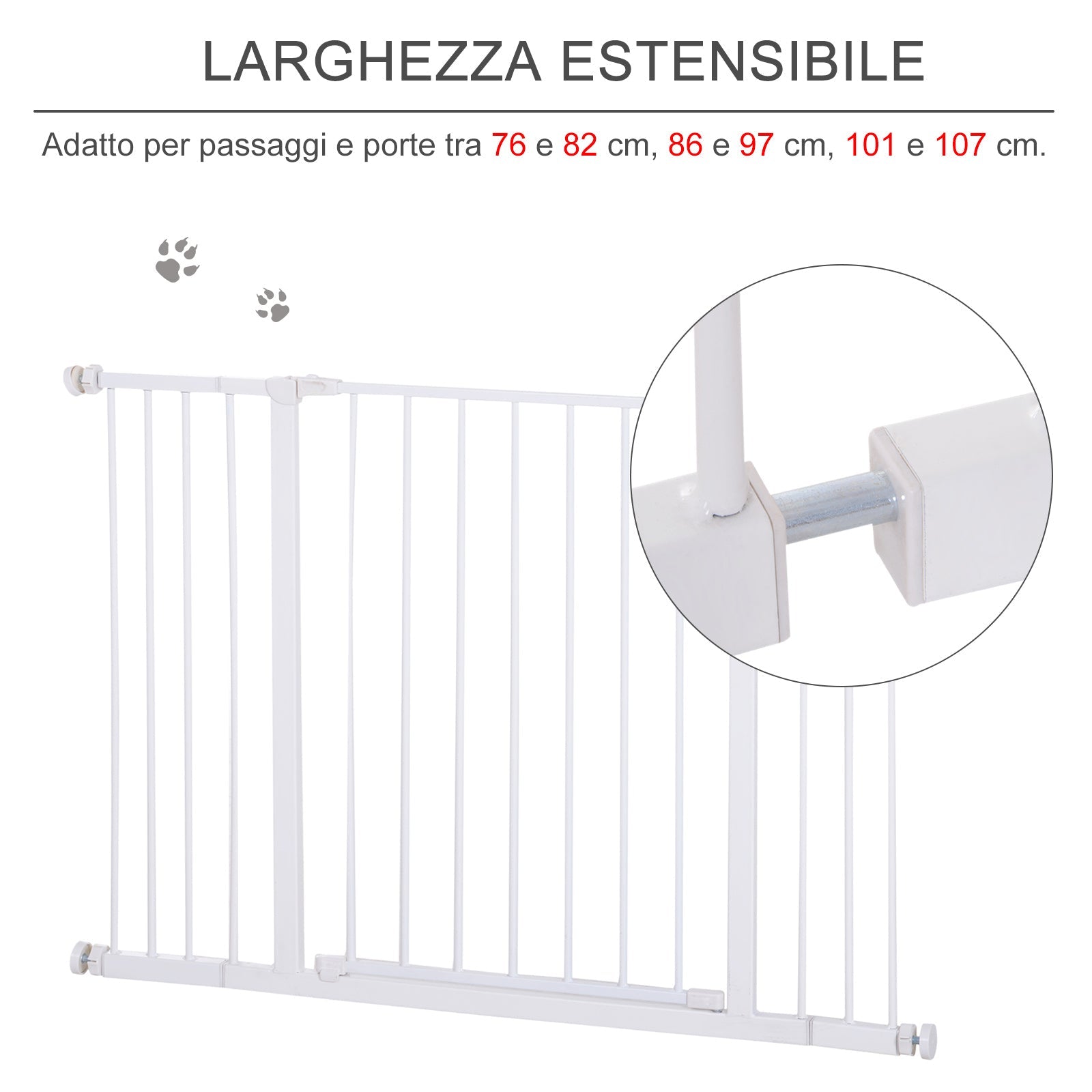EasyComfort Safety deurhekje uittrekbaar 72–107 cm