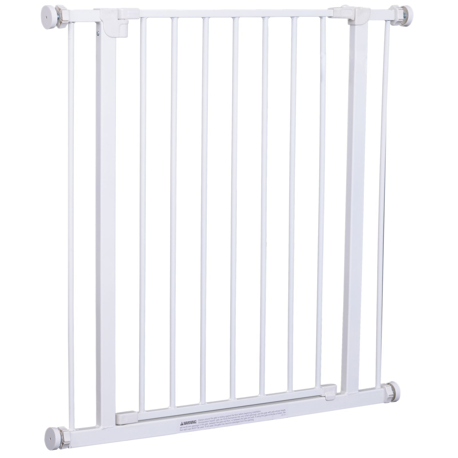 EASYCOMFORT Extendable Pet Safety Gate Easy Installation with Pressure Mounts Durable Steel with a White Powder Coated Finish 76x76-82cm