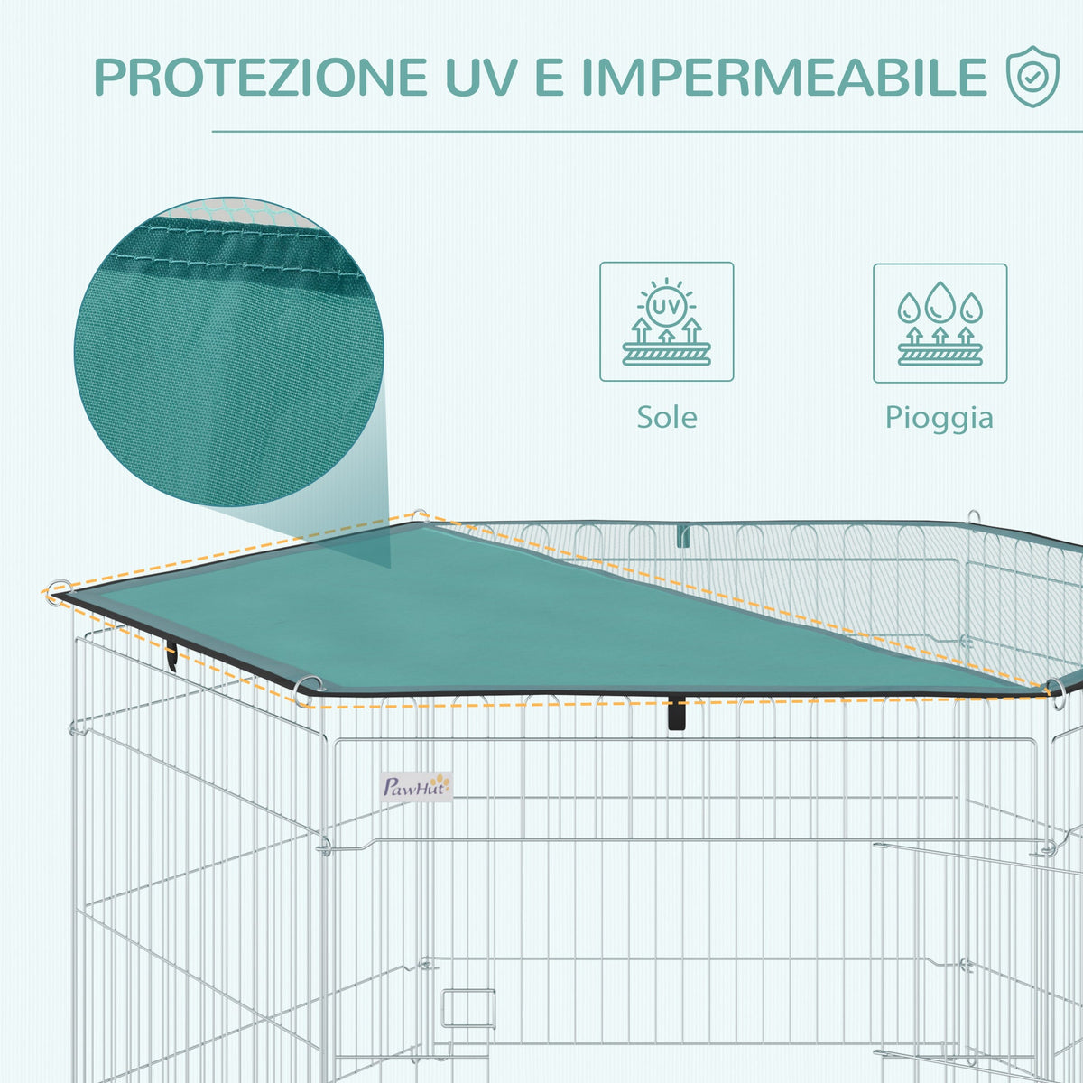 EasyComfort Vouwbare hondenren (120 x 60 cm) met waterdichte hoes