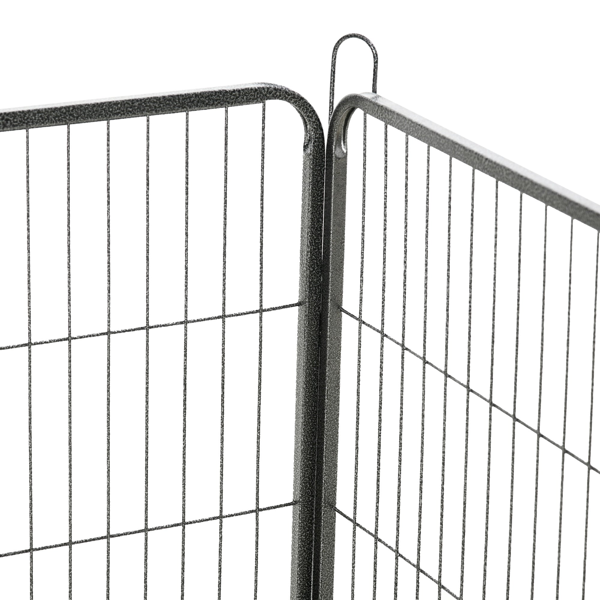EASYCOMFORT Fence for Dogs and Puppies with 16 Modular Panels and 2 Entrances, 80x1.5x60cm