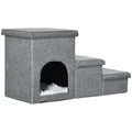 EasyComfort trap voor honden en katten, 3 treden, lichtgrijs