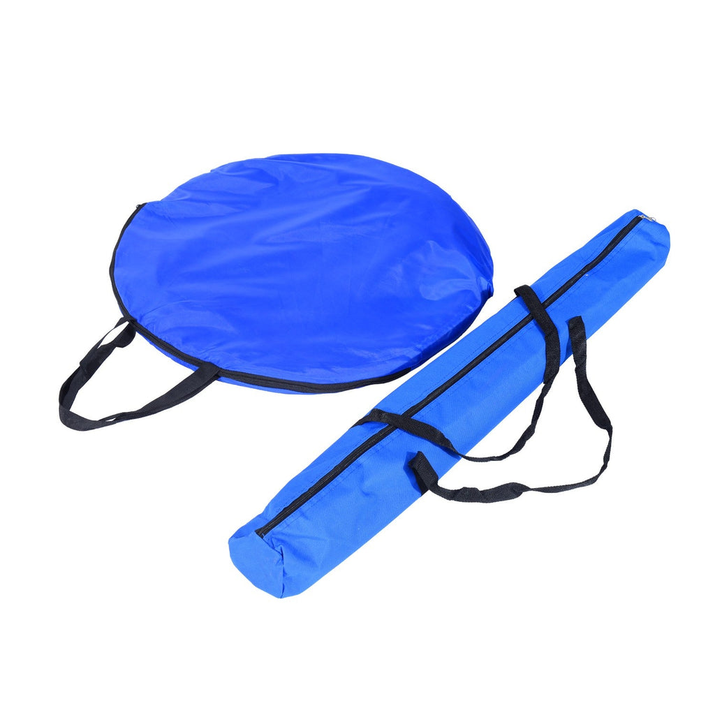 EASYCOMFORT Agility Dog Set for Dog Training with Tunnel, Slalom and Obstacle, Transport Bag, Yellow and Blue