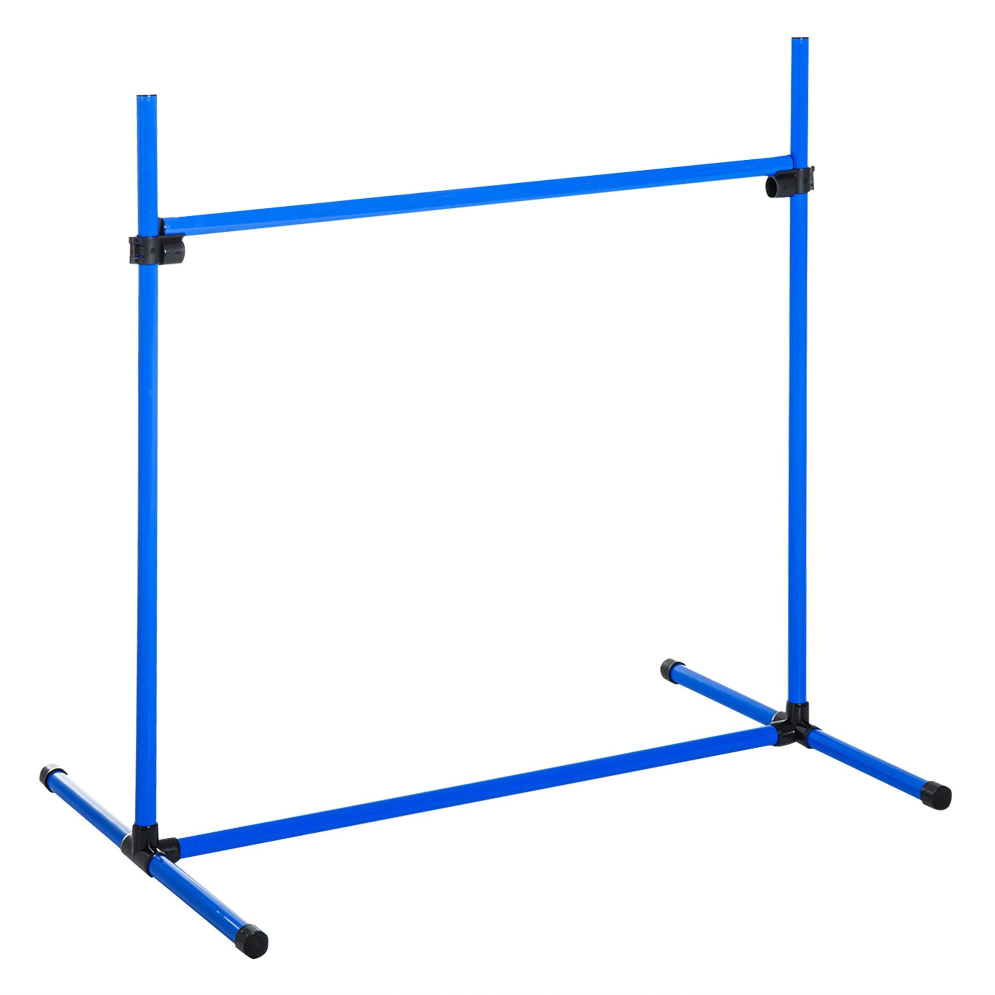 EASYCOMFORT Set of 4 Dog Agility Obstacles for Dog Training with Adjustable Height with Carrying Bag Included, 99x65x94cm, Blue