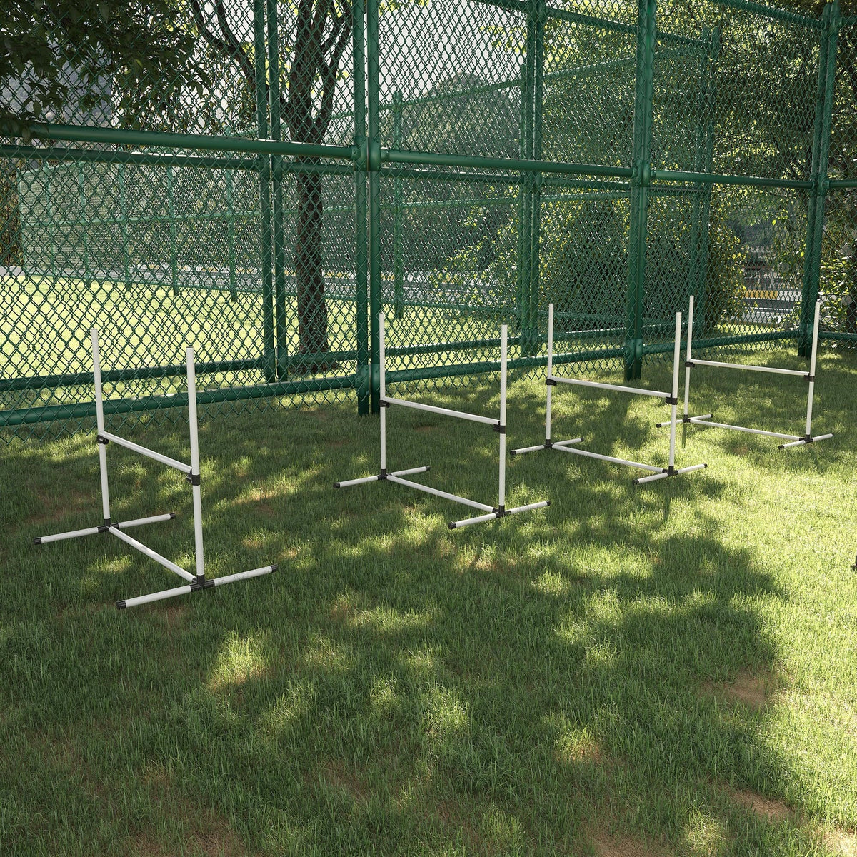 EasyComfort agility-hindernisset voor honden – set van 4 met draagtas