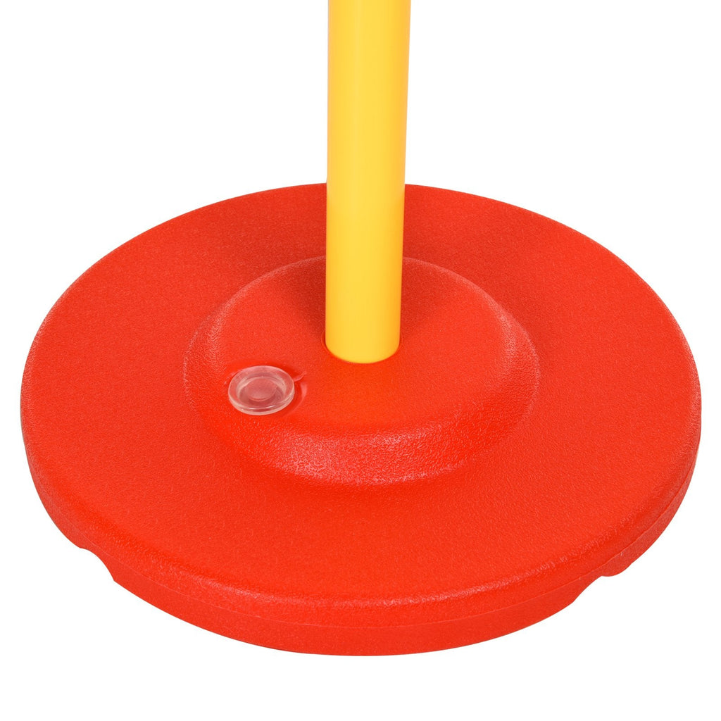 EASYCOMFORT Dog Agility Set 3 Exercises: Slalom, Obstacles, Ring, for Dog Training, Portable, 2.5 kg, Yellow and Red