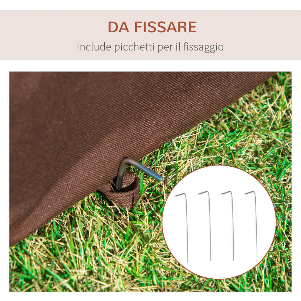 EasyComfort Vouwbare draagkooi voor honden en katten 61x46x51 cm, koffiekleur