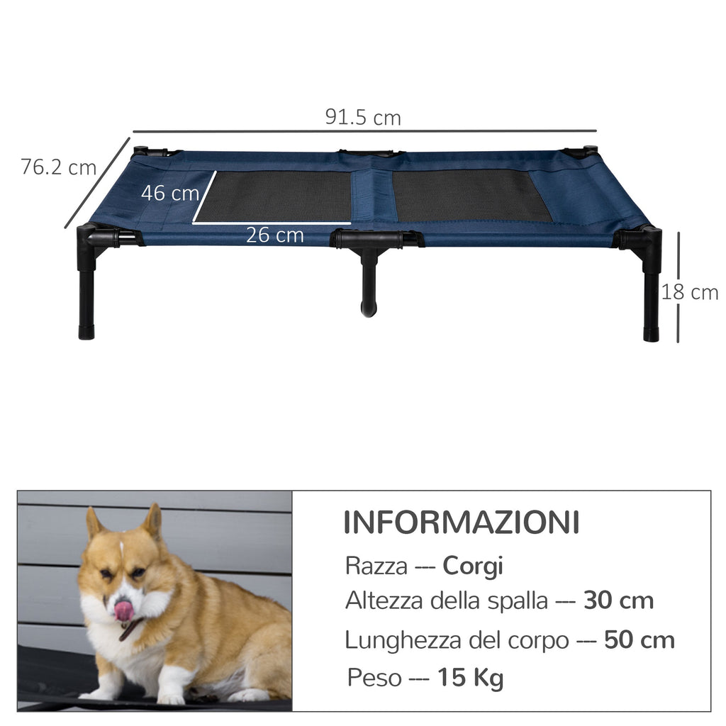 EASYCOMFORT Beds for Dogs up to 50kg Waterproof and Breathable 92x76x18 cm