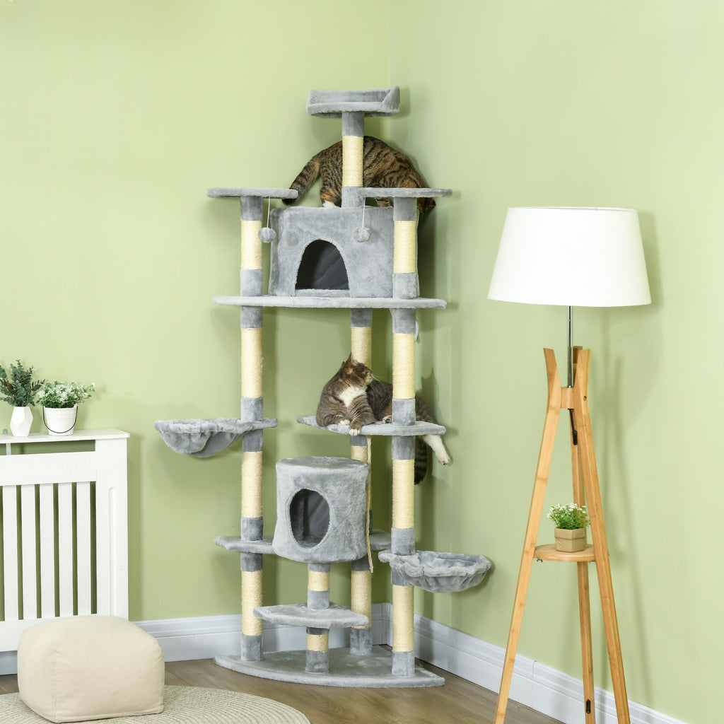 EasyComfort Albero Tiragraffi per Gatti Alto - Krabpaal 60x60x200 cm