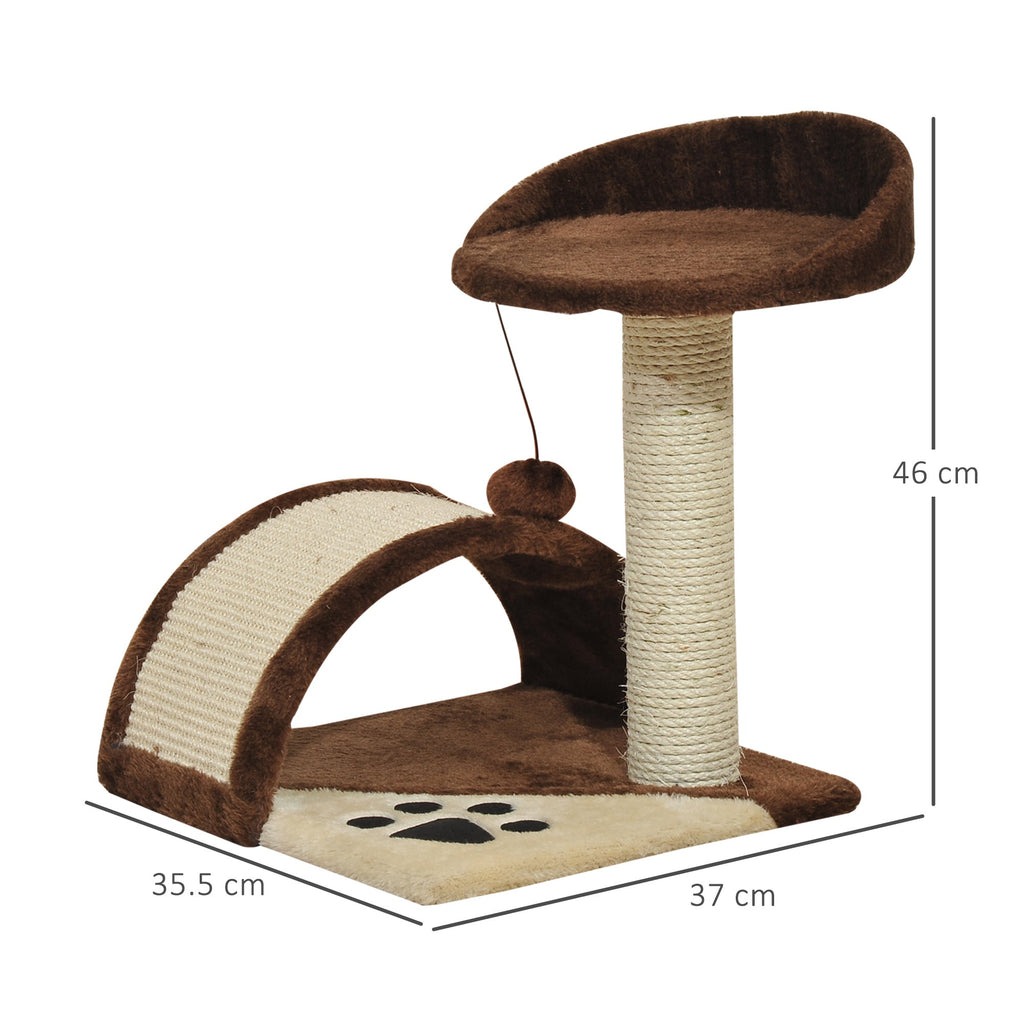 EASYCOMFORT Cat Tree, brown, 36x36x44cm