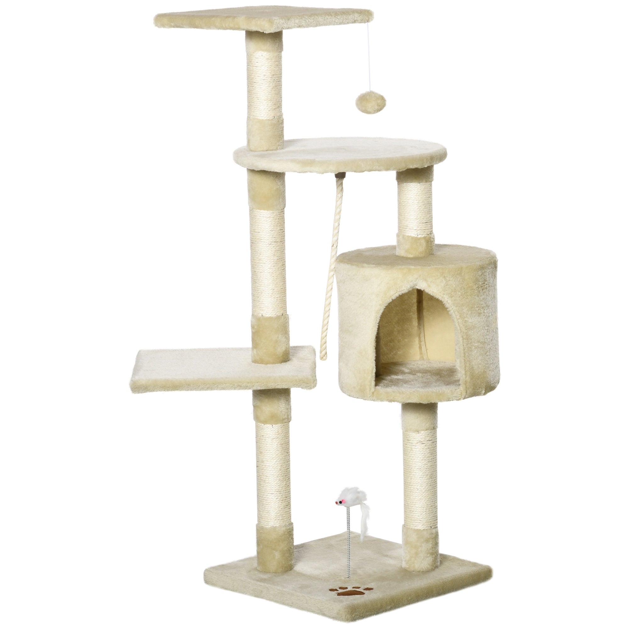 EASYCOMFORT krabpaal met hut 75x40x112 cm