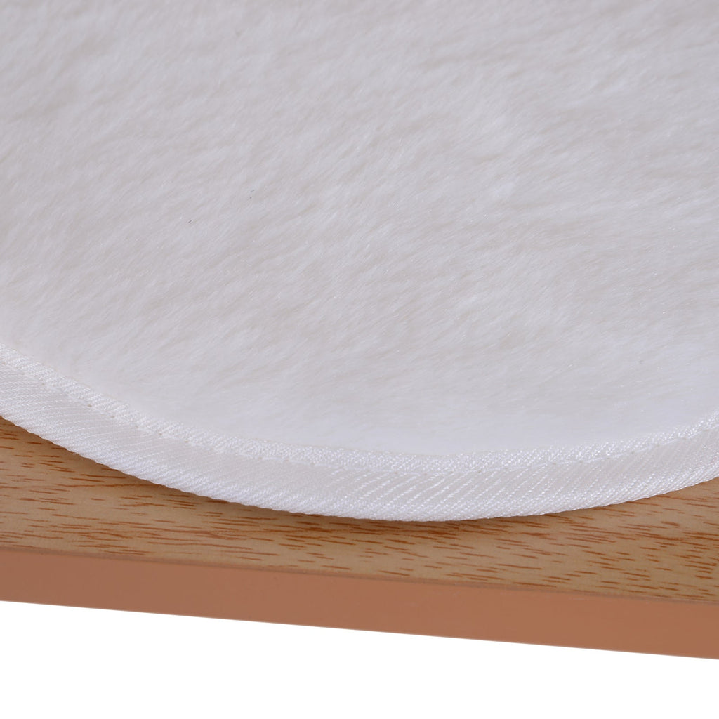 EASYCOMFORT Cat Scratching Post Height 120cm with Kennel, Platforms and Sisal Games, MDF 71.5x49.5x120cm wood, white