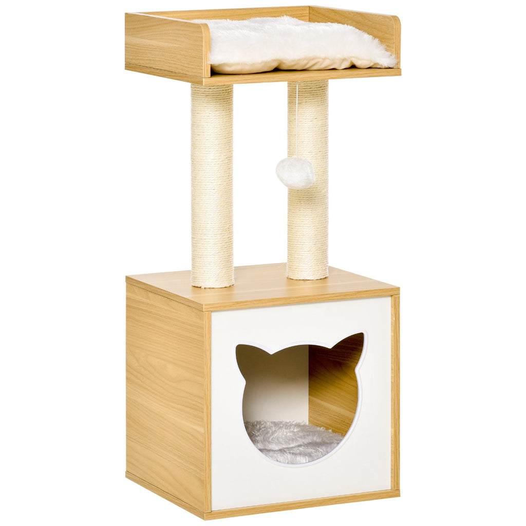 EasyComfort kattenhuis met krabpalen 35x35x81 cm