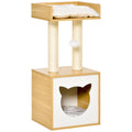 EasyComfort kattenhuis met krabpalen 35x35x81 cm