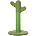 Easycomfort Albero Tiragraffi per Gatti a Forma di Cactus with Corde in Sisal, 40x40x65 cm, Verde