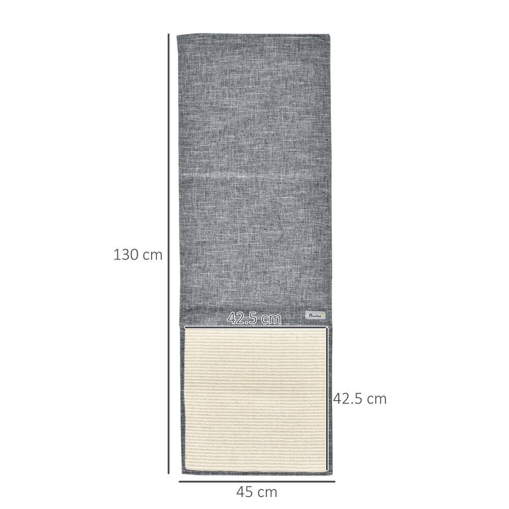 Easycomfort Set 2 Tiragraffi per Gatti da Divano in Sisal e Poliestere, 130x45cm - Grigio