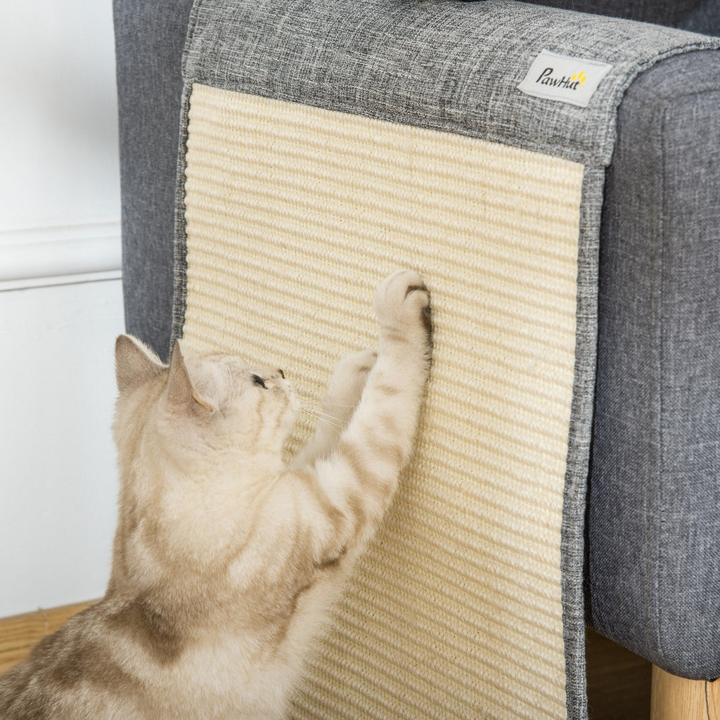 Easycomfort Set 2 Tiragraffi per Gatti da Divano in Sisal e Poliestere, 130x45cm - Grigio
