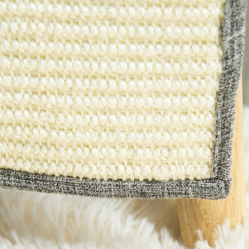 Easycomfort Set 2 Tiragraffi per Gatti da Divano in Sisal e Poliestere, 130x45cm - Grigio