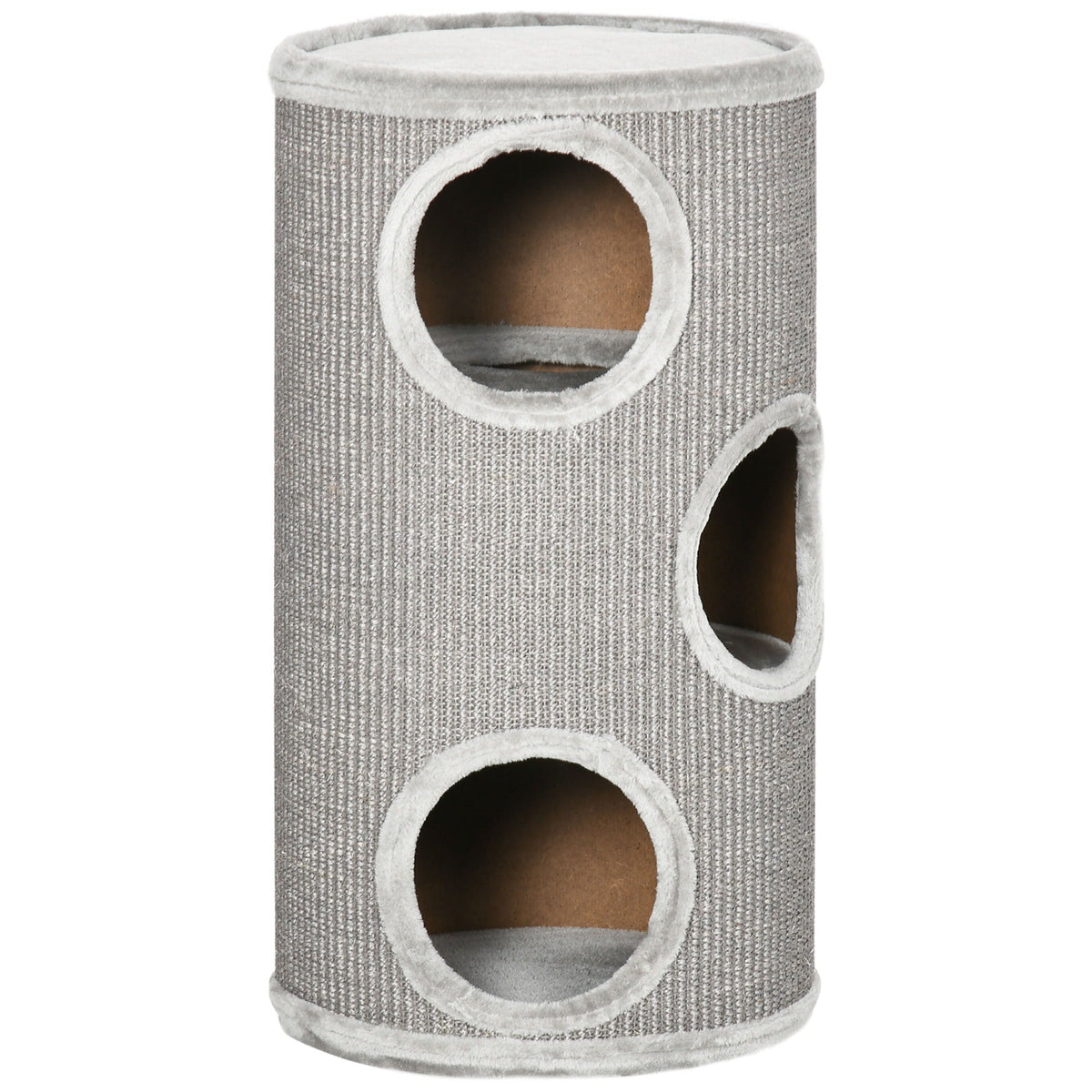 EasyComfort 3-laag kattenhuis met sisal en pluche