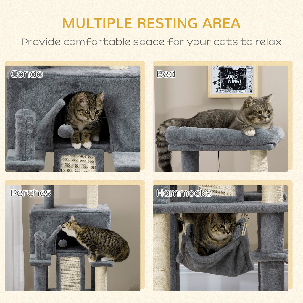 EASYCOMFORT Krabpaal voor katten 48x48x140 cm