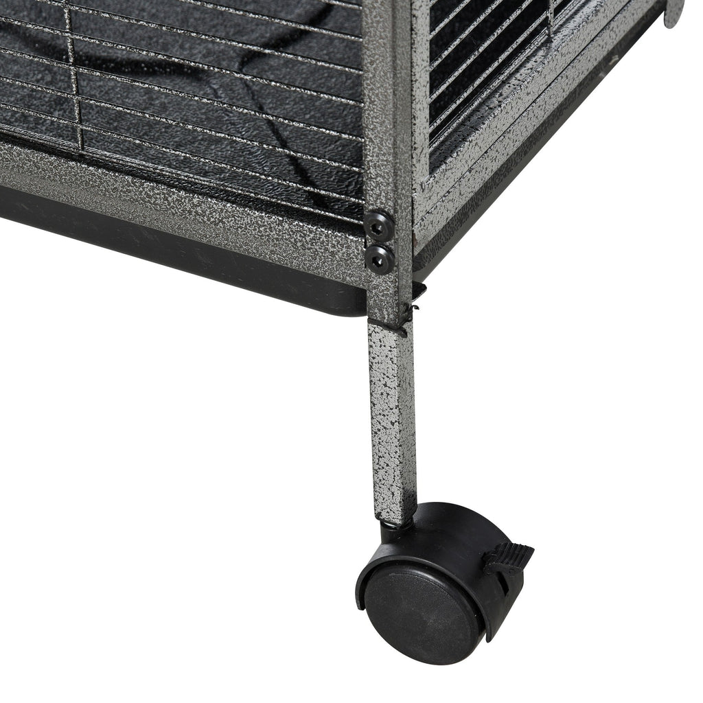 EASYCOMFORT Metal Cage for Rodents 4 Levels with Removable Tray 52 x 52 x 113.5cm