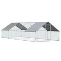 EASYCOMFORT kippenren 3x8x2m zilver