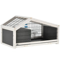 EasyComfort konijnenhok 90x53x50 cm donkergrijs