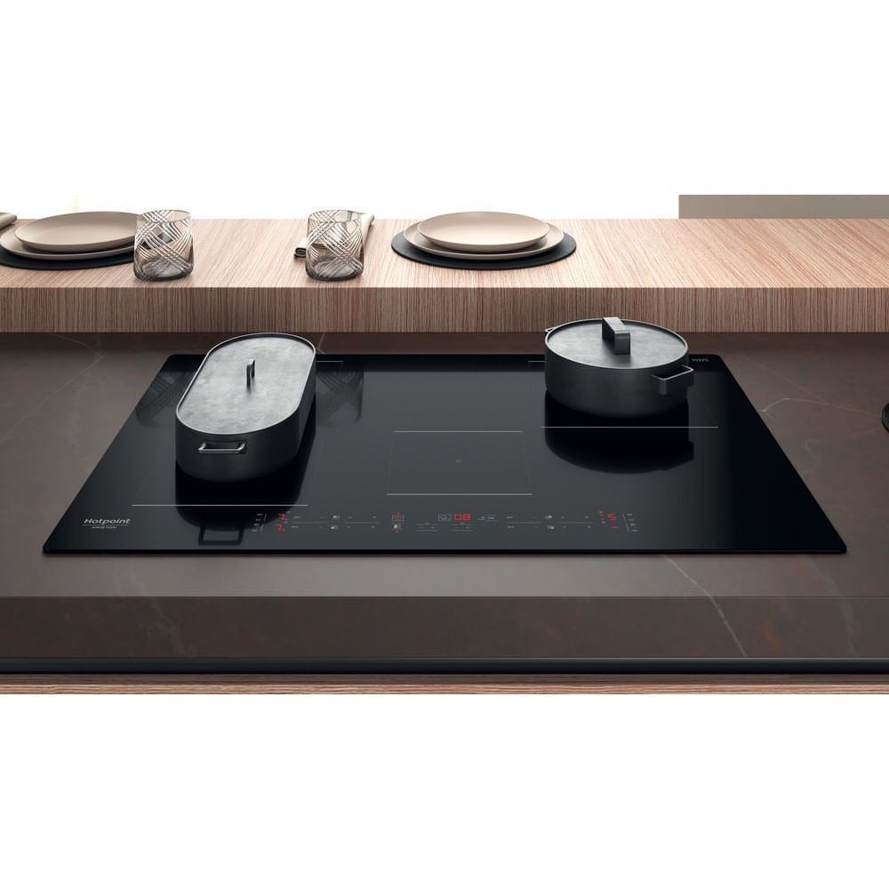 Piano A Induzione Hotpoint HB 0577B NE 4 Fuochi (L77xP51) Vetroceramica black