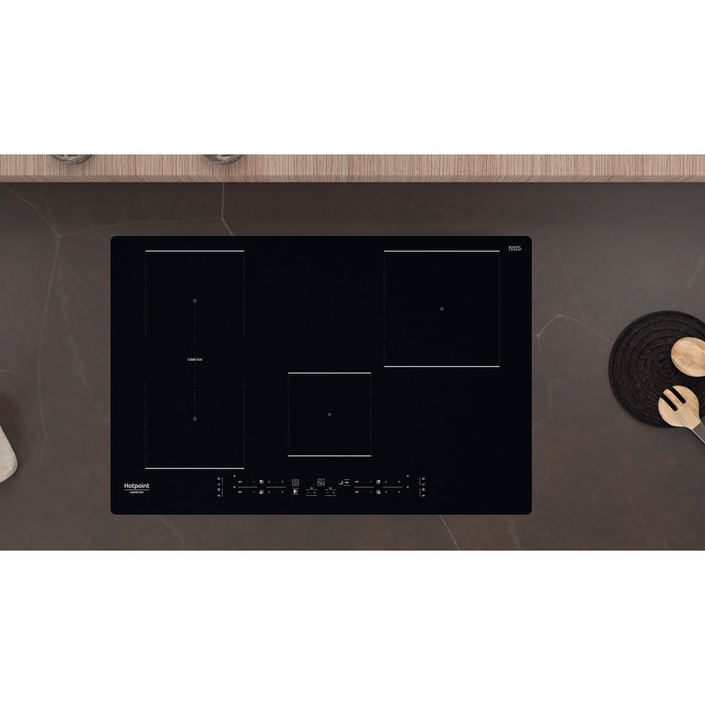 Piano A Induzione Hotpoint HB 0577B NE 4 Fuochi (L77xP51) Vetroceramica black