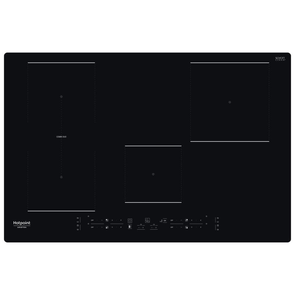 Piano A Induzione Hotpoint HB 0577B NE 4 Fuochi (L77xP51) Vetroceramica black