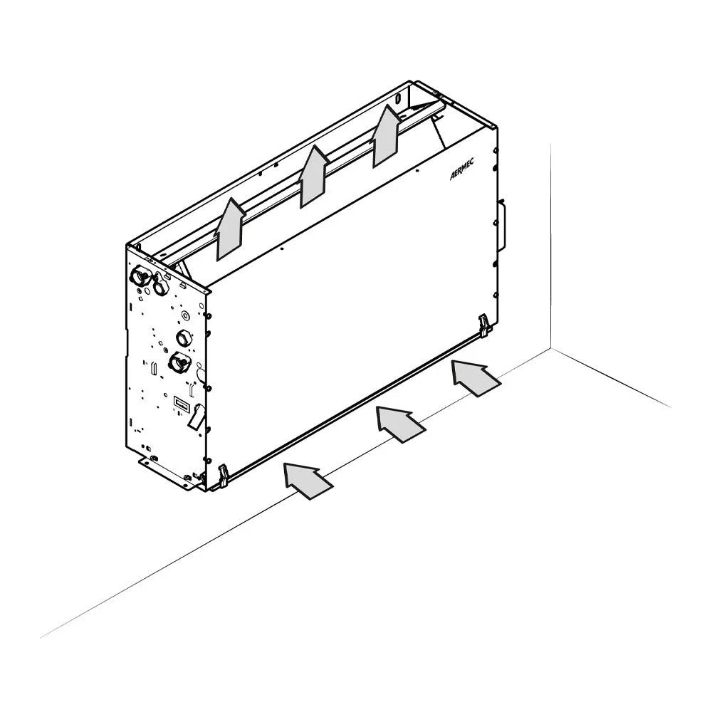 Aermec FCZ250P inbouw ventiloconvector verticaal/horizontaal