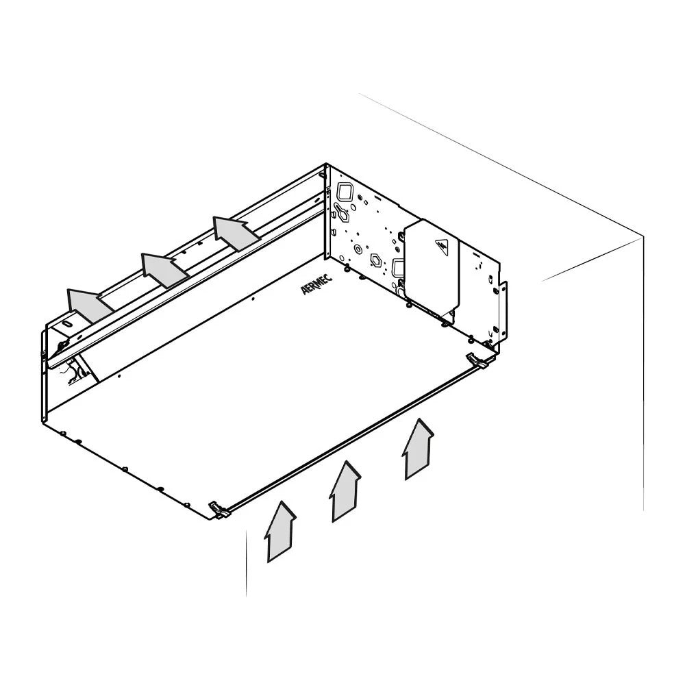 Aermec FCZ150P inbouw ventiloconvector, vergrote batterij