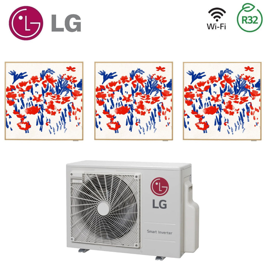 LG Trial Split Inverter Air Conditioner ARTCOOL GALLERY 9+9+9 series with MU3R19 R-32 Wi-Fi Optional 9000+9000+9000