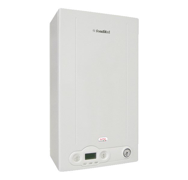Fondital ISCHIA KC 24 kW condensing boiler complete with Low NOx methane - ErP methane fume exhaust kit Coaxial fume kit
