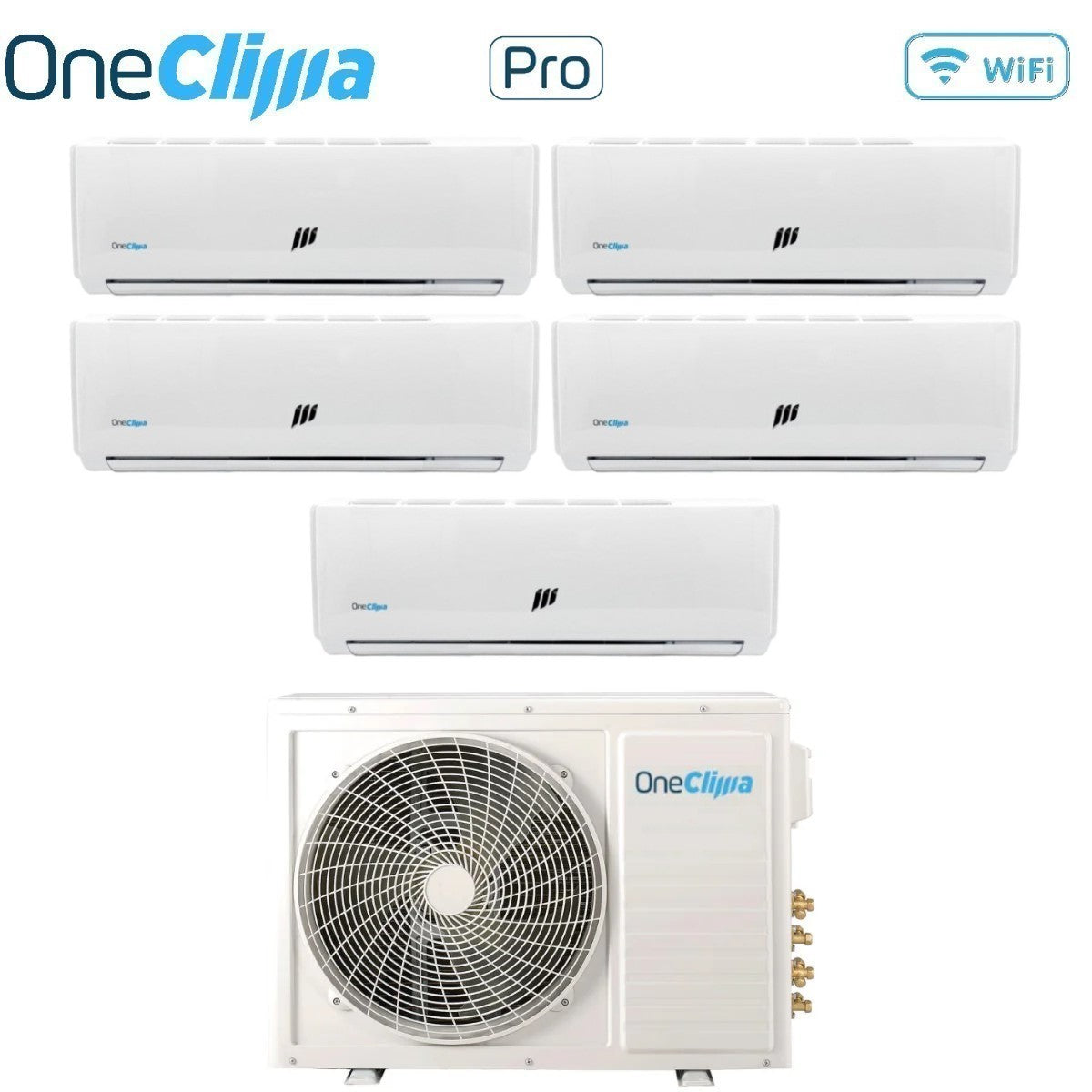 Air conditioner penta-split OneClima Inverter series PRO 12+12+12+12+12 with MLT42x5/Y24 R-32 optional Wi-Fi 12000+12000+12000+12000+12000